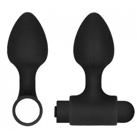 Черный анальный вибронабор USB-Rechargeable Anal Set