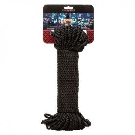 Черная веревка для шибари BDSM Rope - 50 м.