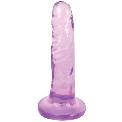 Фиолетовый фаллоимитатор Slim Stick Dildo - 15,2 см.