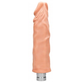 Телесный вибратор-реалистик Vibrating Dildo - 27,5 см.